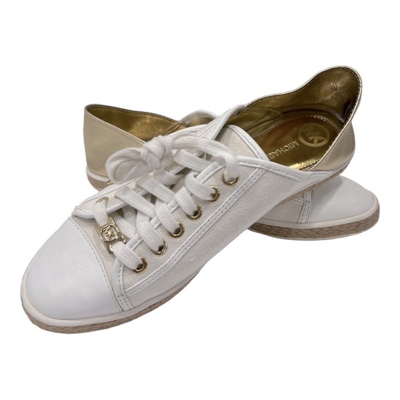 MICHAEL Michael Kors
Lace Up Espadrille Sneakers - Kristy Metallic Size 7 M - Picture 11 of 14